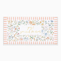 Greeting Card-H419 - Ditsy Floral Tied The Knot Card-Whistlefish