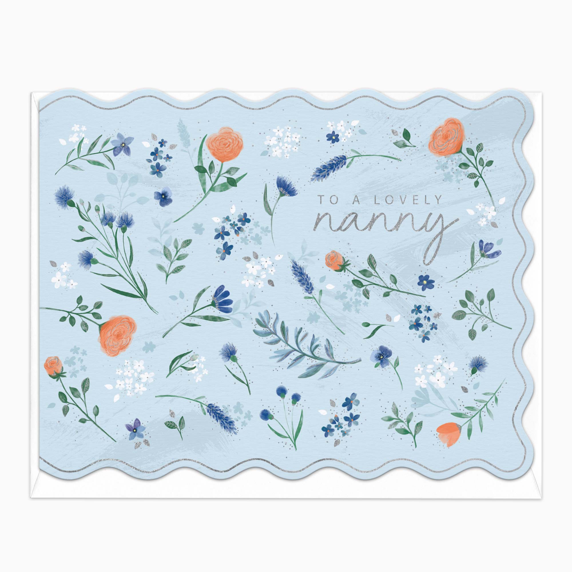 H429 - Floating Floral Nanny Card