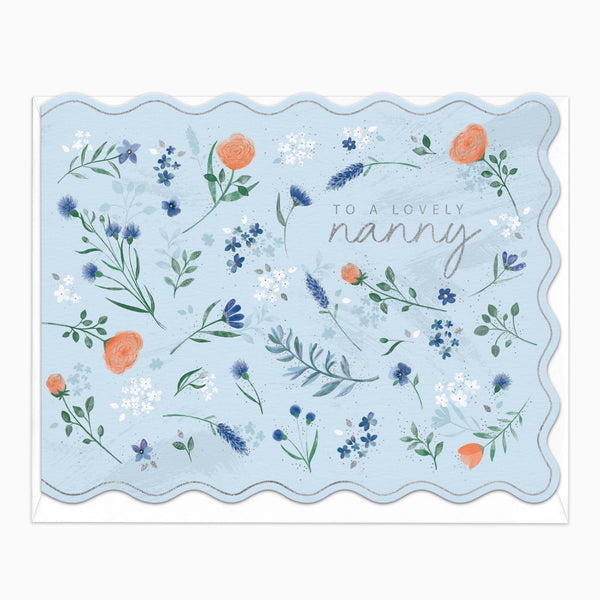 H429 - Floating Floral Nanny Card