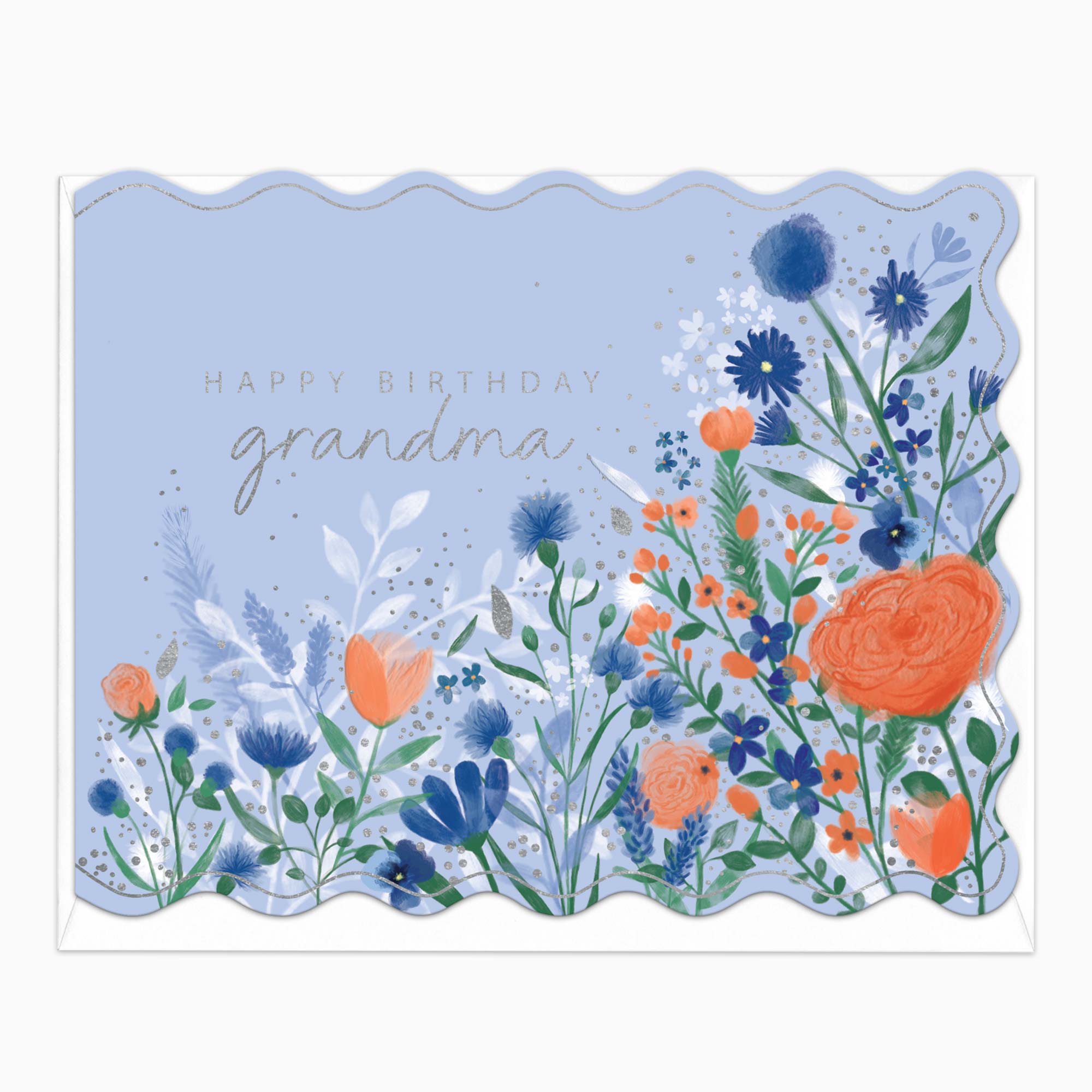 Greeting Card-H430 - Cottage Garden Grandma Birthday Card-Whistlefish