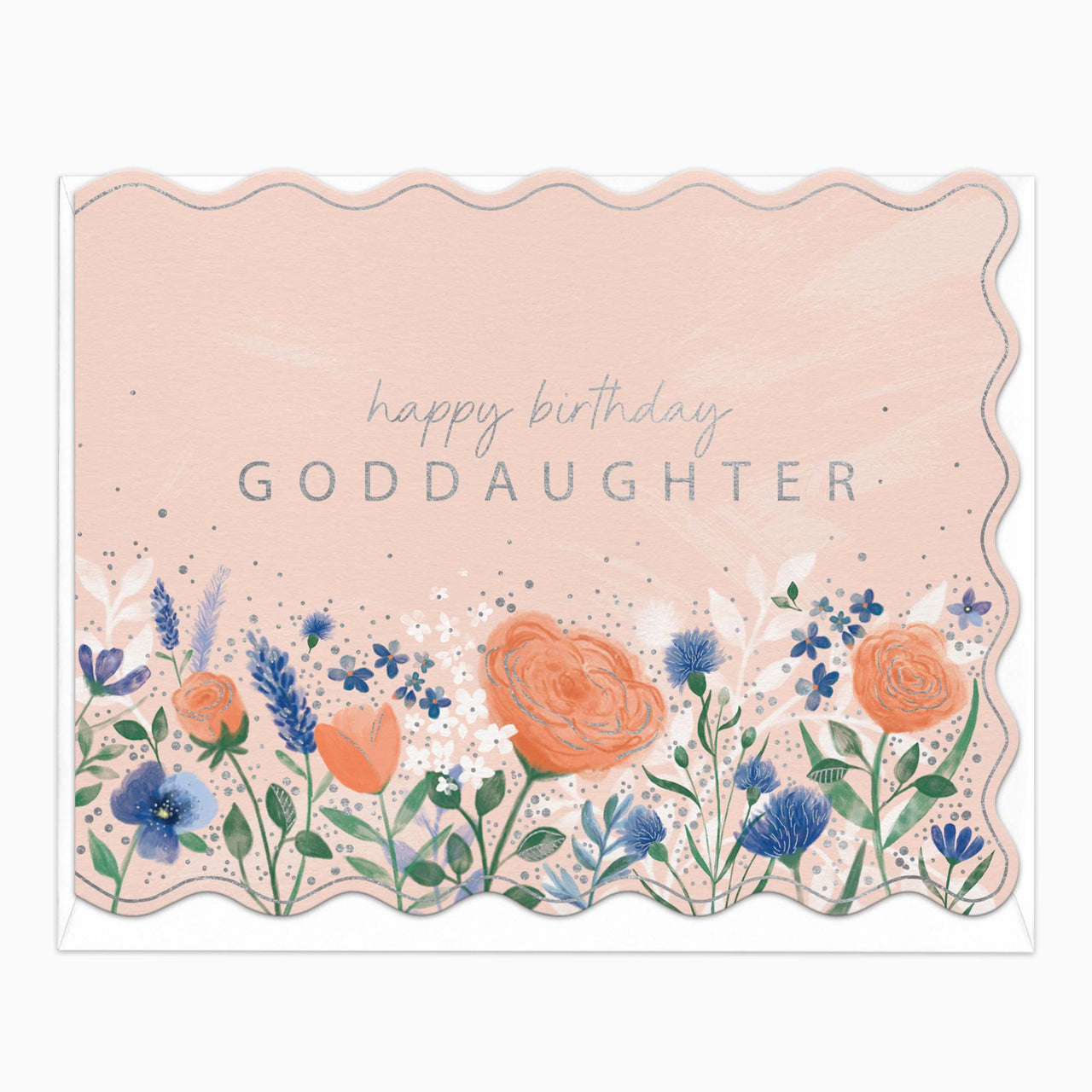 H431 - Cottage Garden God-Daughter Birthday Card