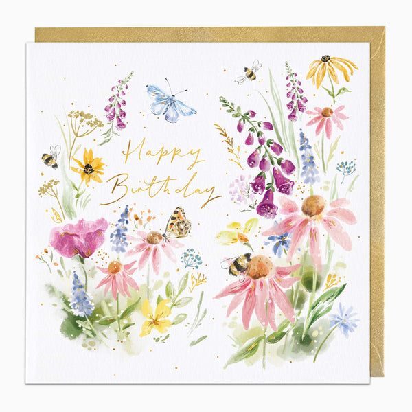 H439 - Meadow Flowers Birthday Card