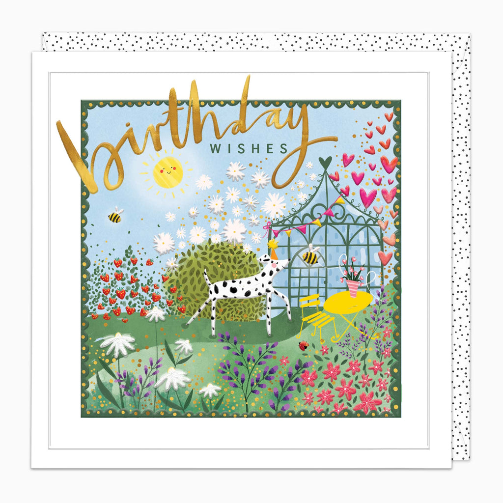 Greeting Card-H457 - Strawberry Garden Birthday Card-Whistlefish