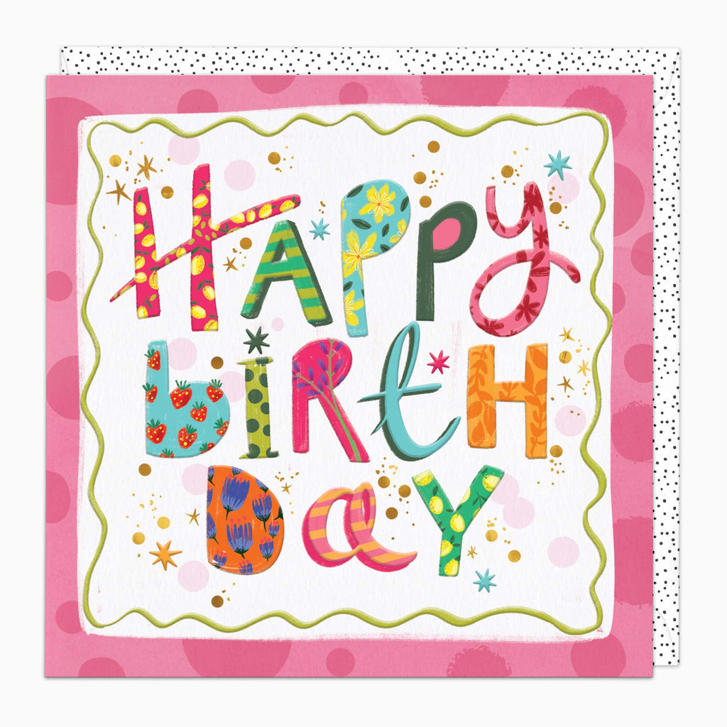 Greeting Card-H458 - Big Bold Birthday Card-Whistlefish