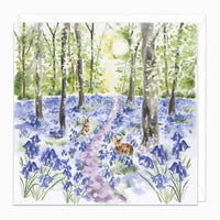 Rabbits Woodland Art Card - Whistlefish