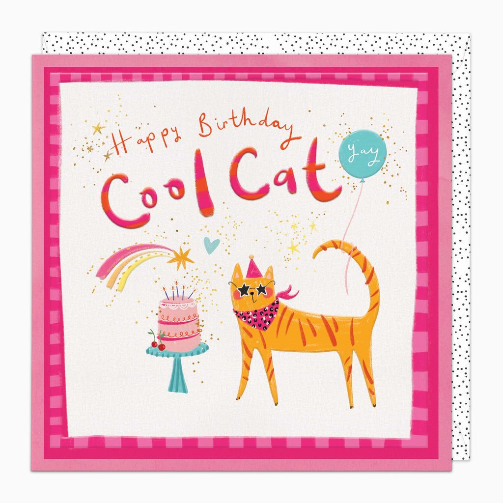 H474 - Cool Cat Birthday Card