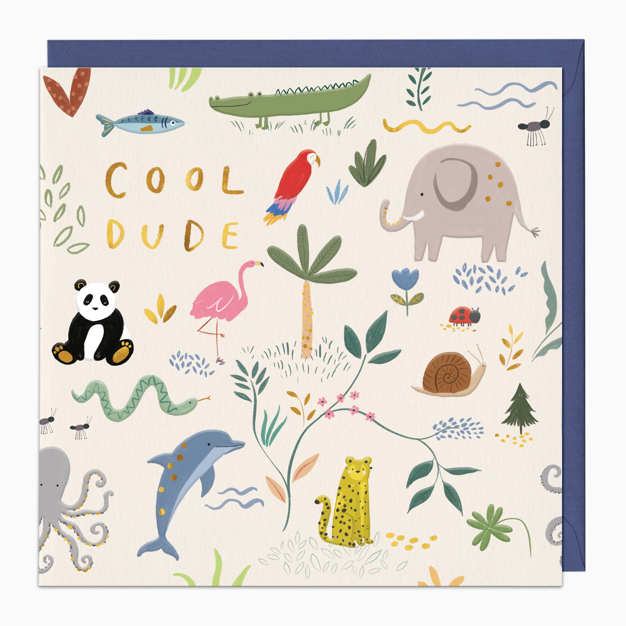 H477 - Jungle Joy Cool Dude Card