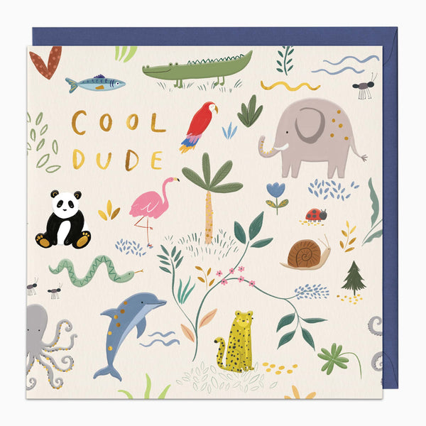 H477 - Jungle Joy Cool Dude Card