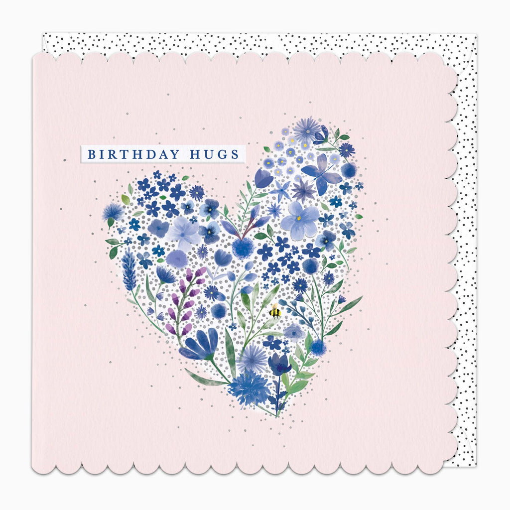 H479 - Blue Blossom Birthday Card
