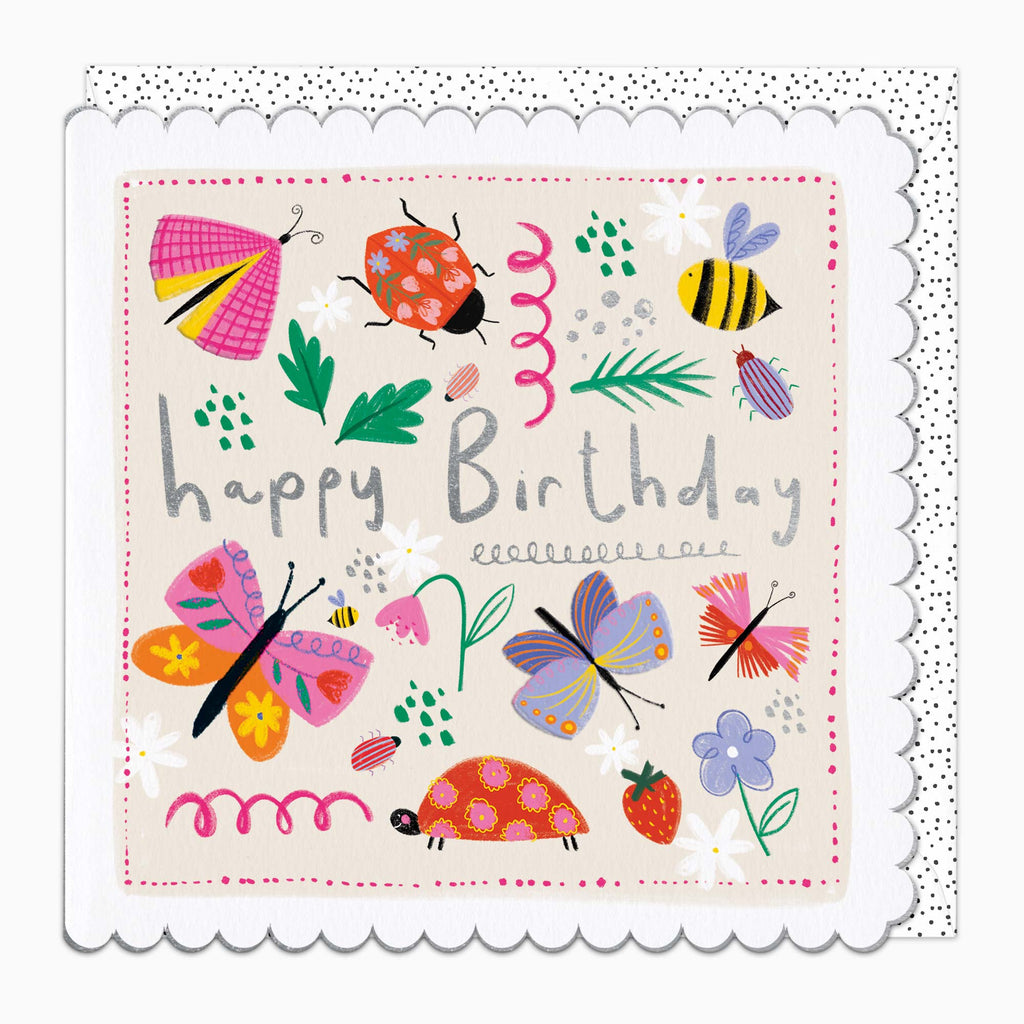 H483 - Busy Bugs Birthday Card