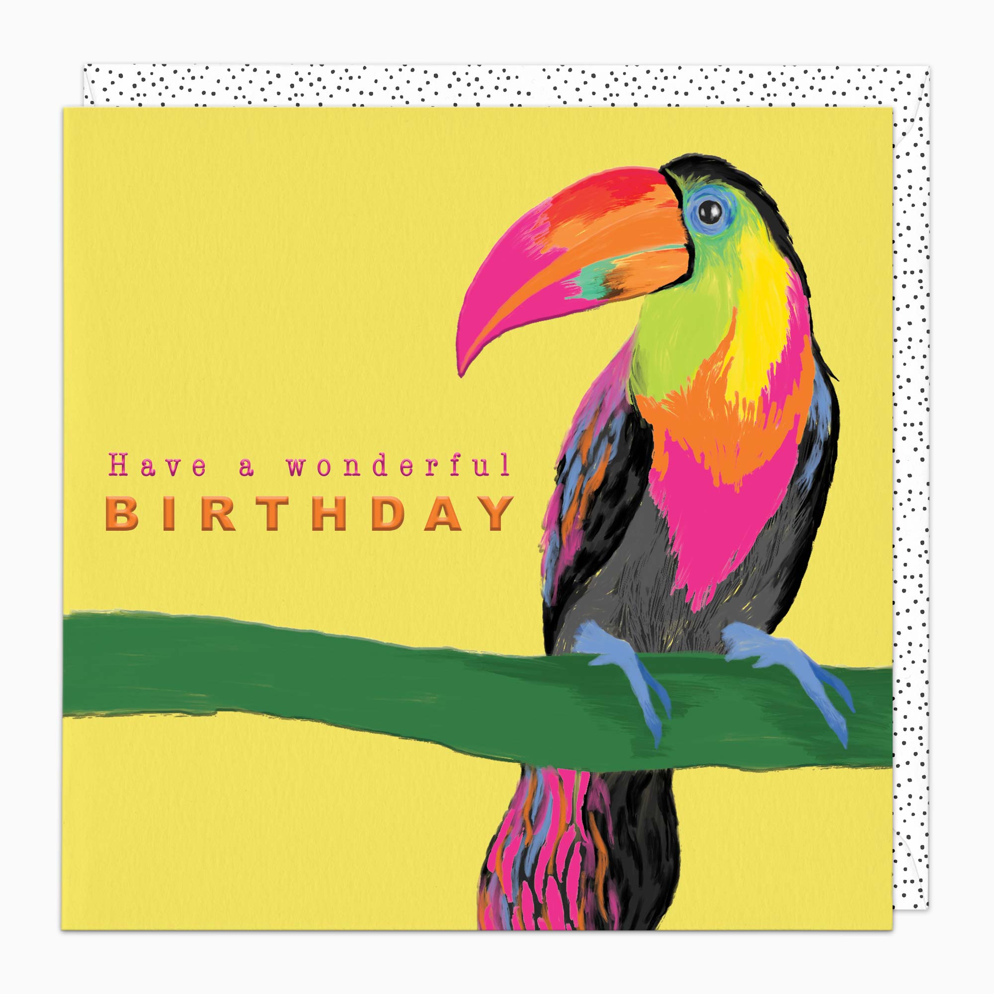 Greeting Card-H492 - Toucan Party Birthday Card-Whistlefish