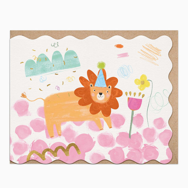 H496 - Little Lion Garden Card