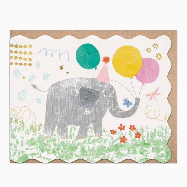 H497 - Elephant Balloon Parade Card
