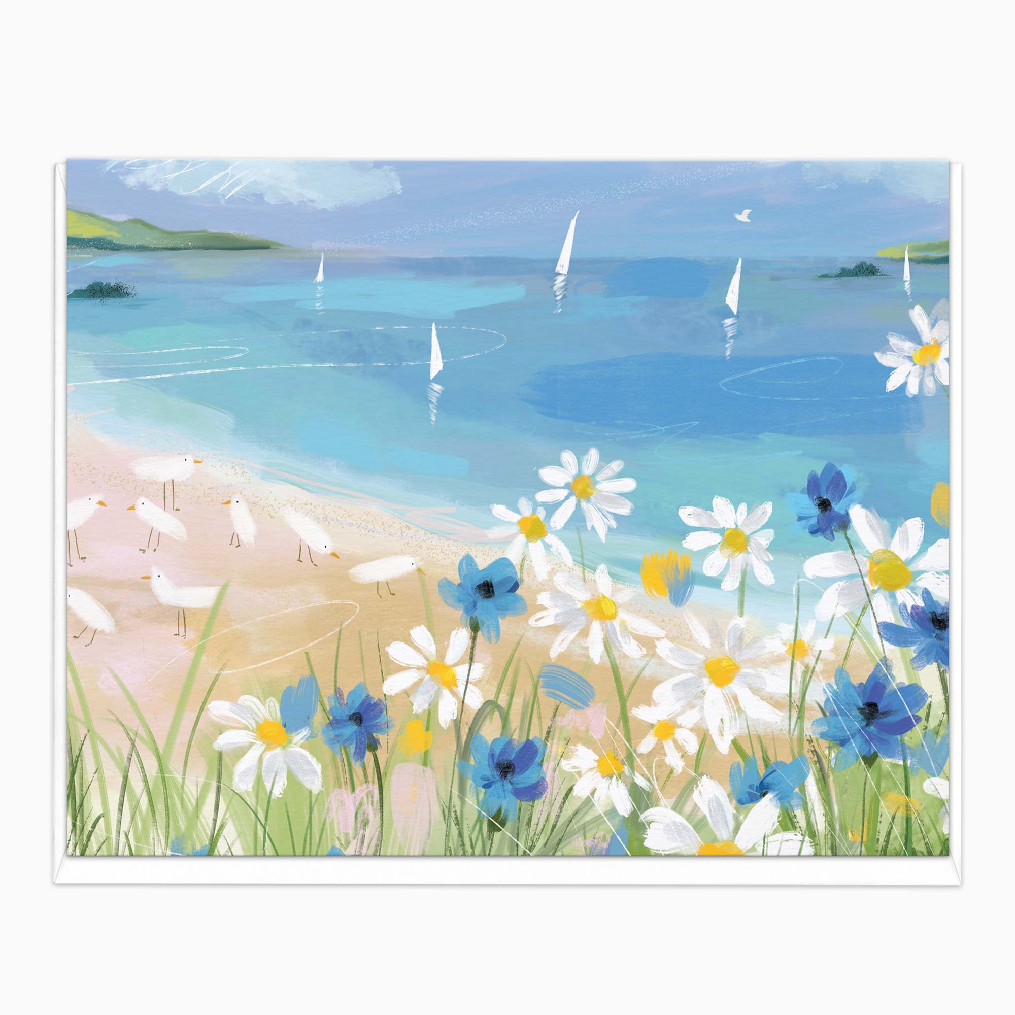 H507 - Clifftop Daisies Art Card