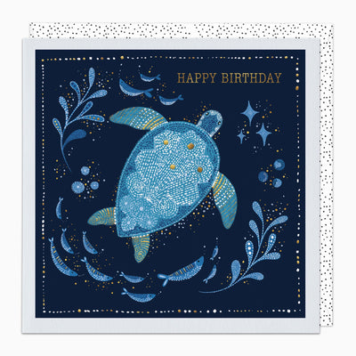 Ocean Turtle Birthday Card - Whistlefish