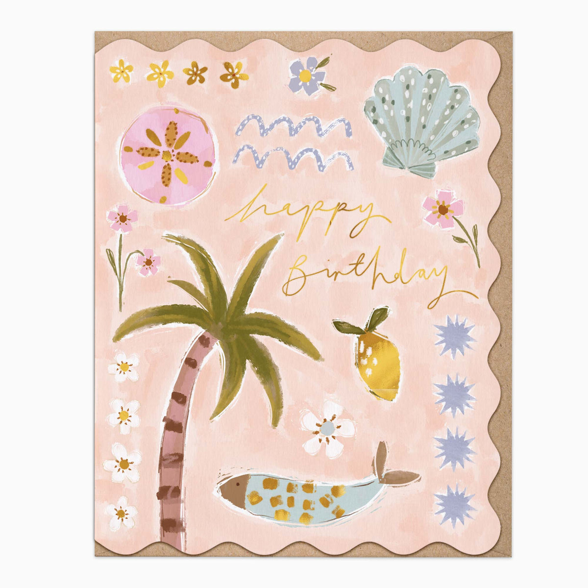 H544 - Tropical Birthday Card