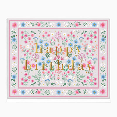 Blossom Tapestry Birthday Card - Whistlefish