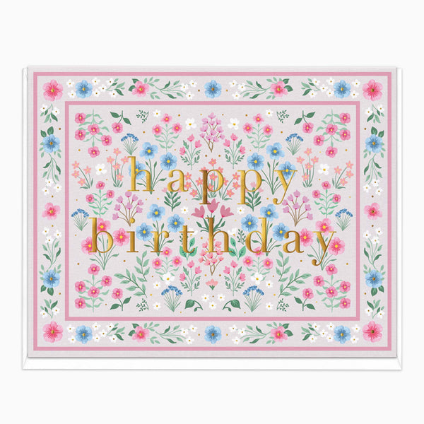 H545 - Blossom Tapestry Birthday Card