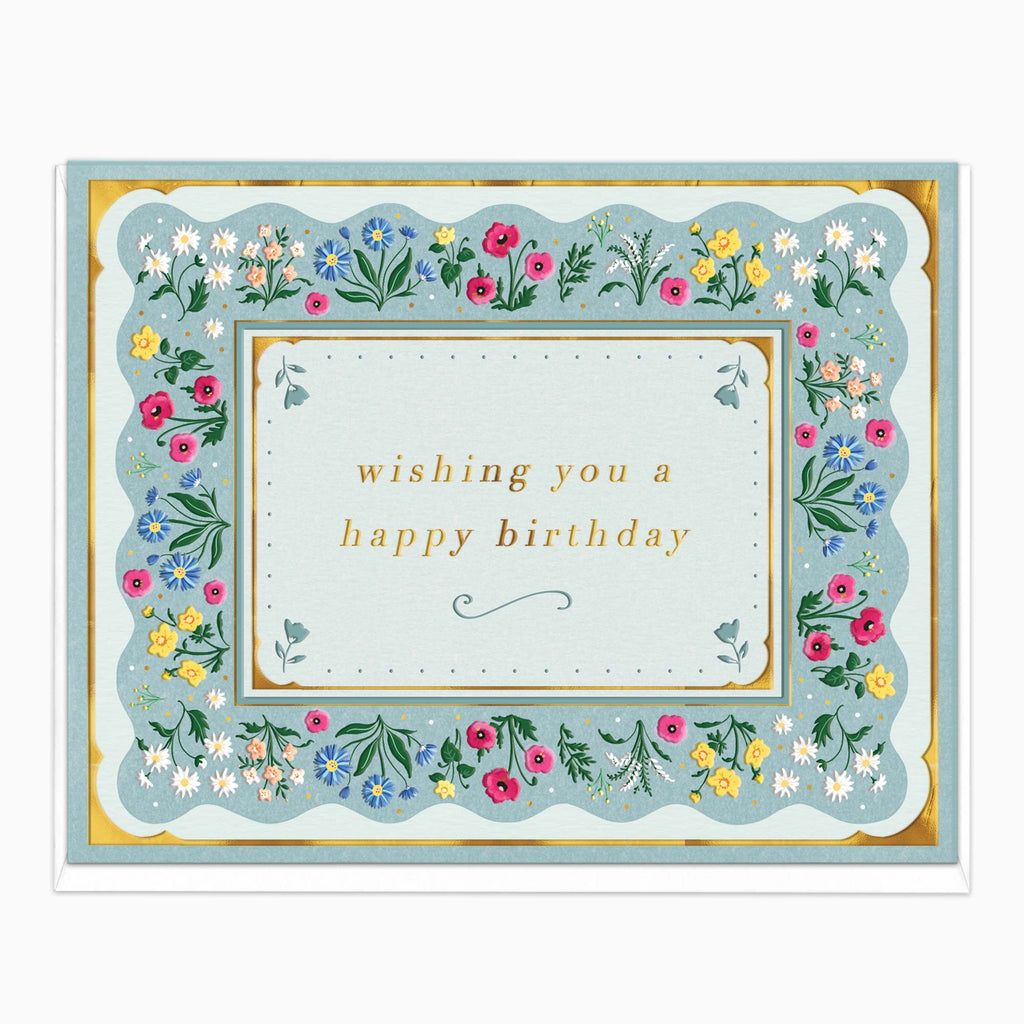 H546 - Meadow Garland Birthday Card