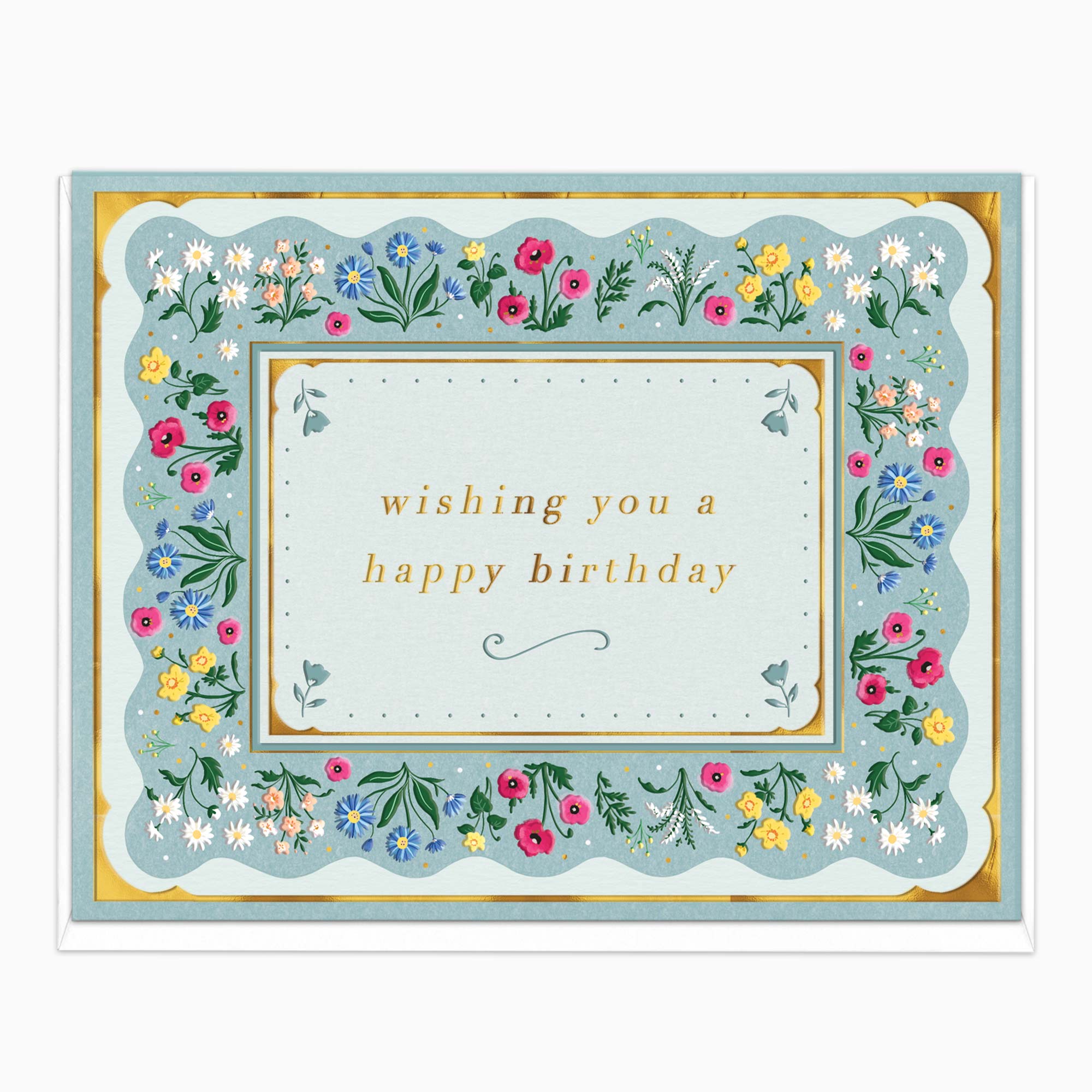 H546 - Meadow Garland Birthday Card