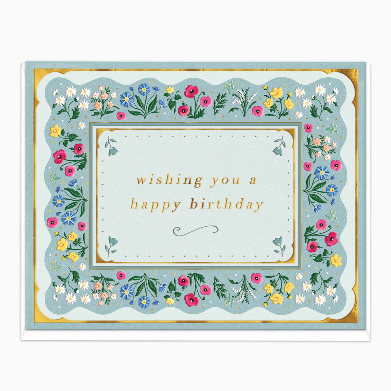 H546 - Meadow Garland Birthday Card