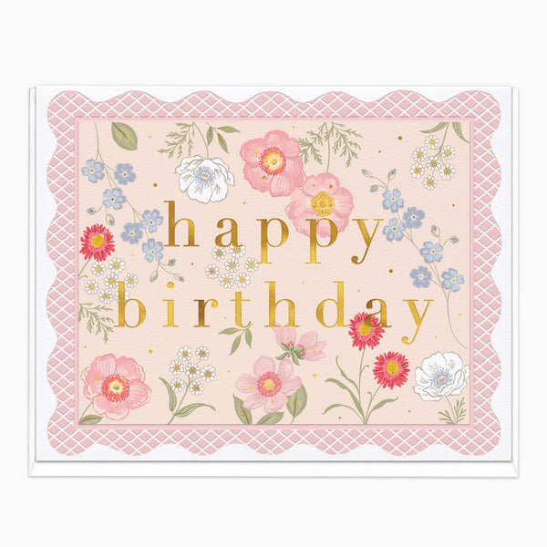 H548 - Cottage Bloom Birthday Card
