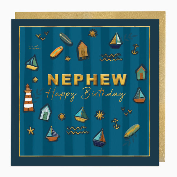 H554 - Life's a Beach Newphew Birthday Card