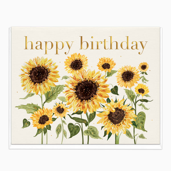 H558 - Sunflowers Birthday Card