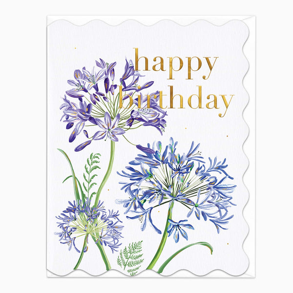 H560 - Agapanthus Birthday Card