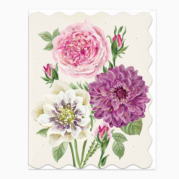 H564 - Clematis, Hellebore, Art Art Card