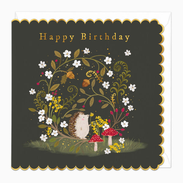 H577 - Hedgehog Hideaway Birthday Card