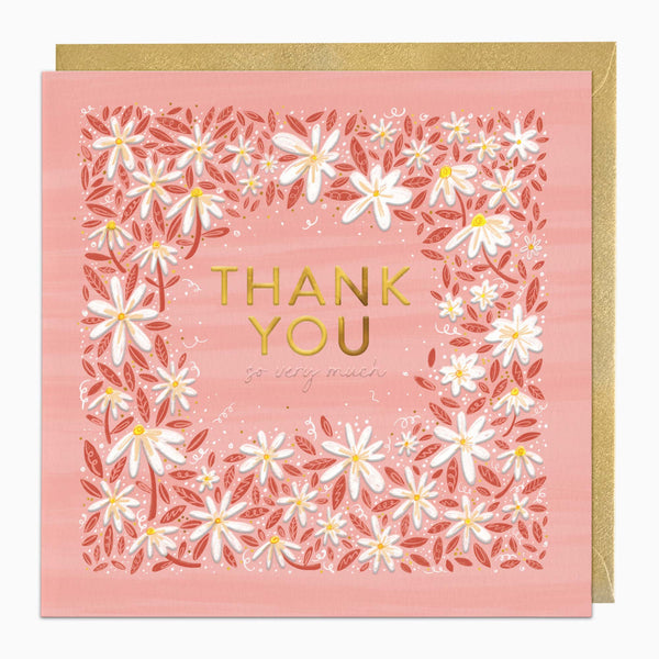 H582 - Daisy Thank You Card