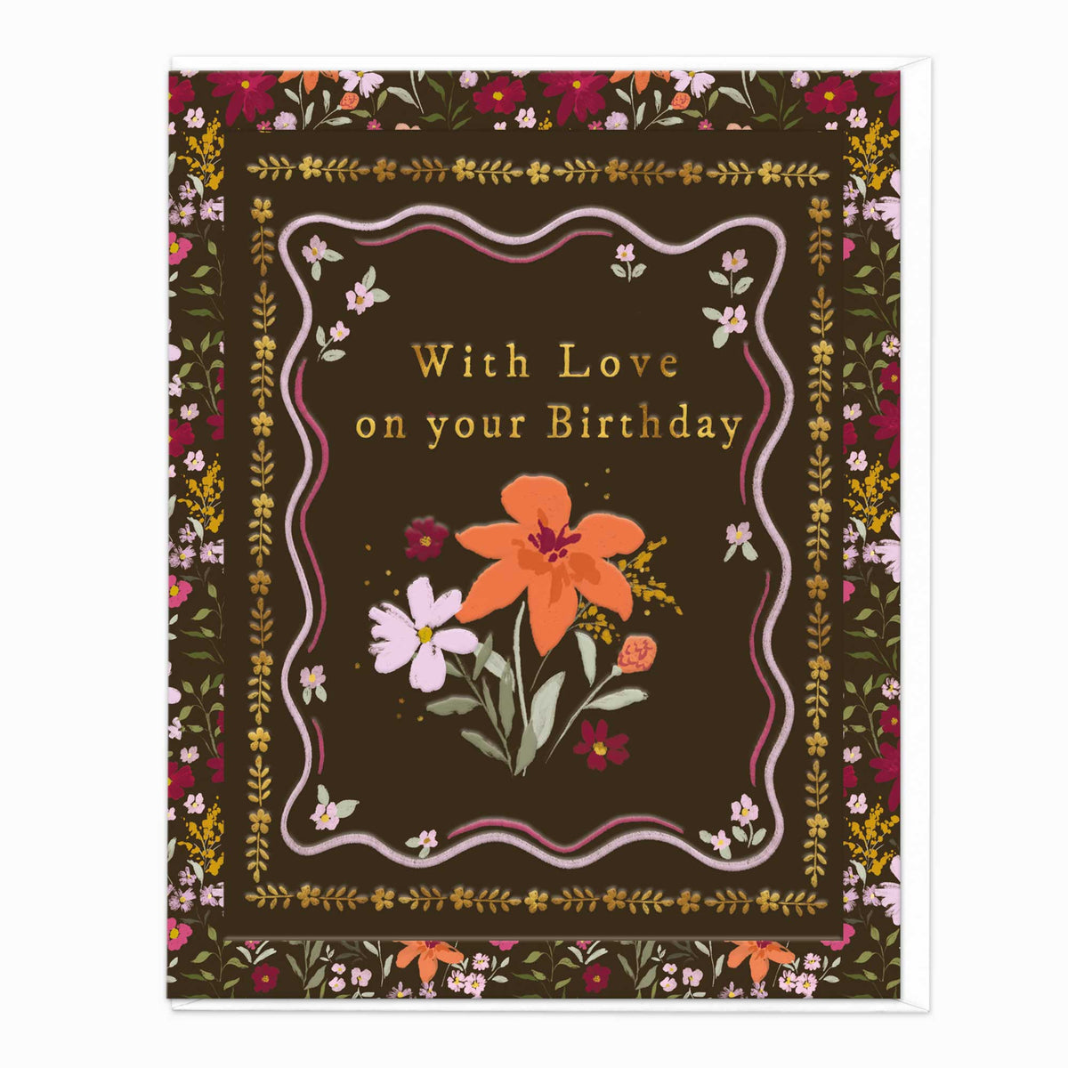 H586 - Twilight Blooms Birthday Card