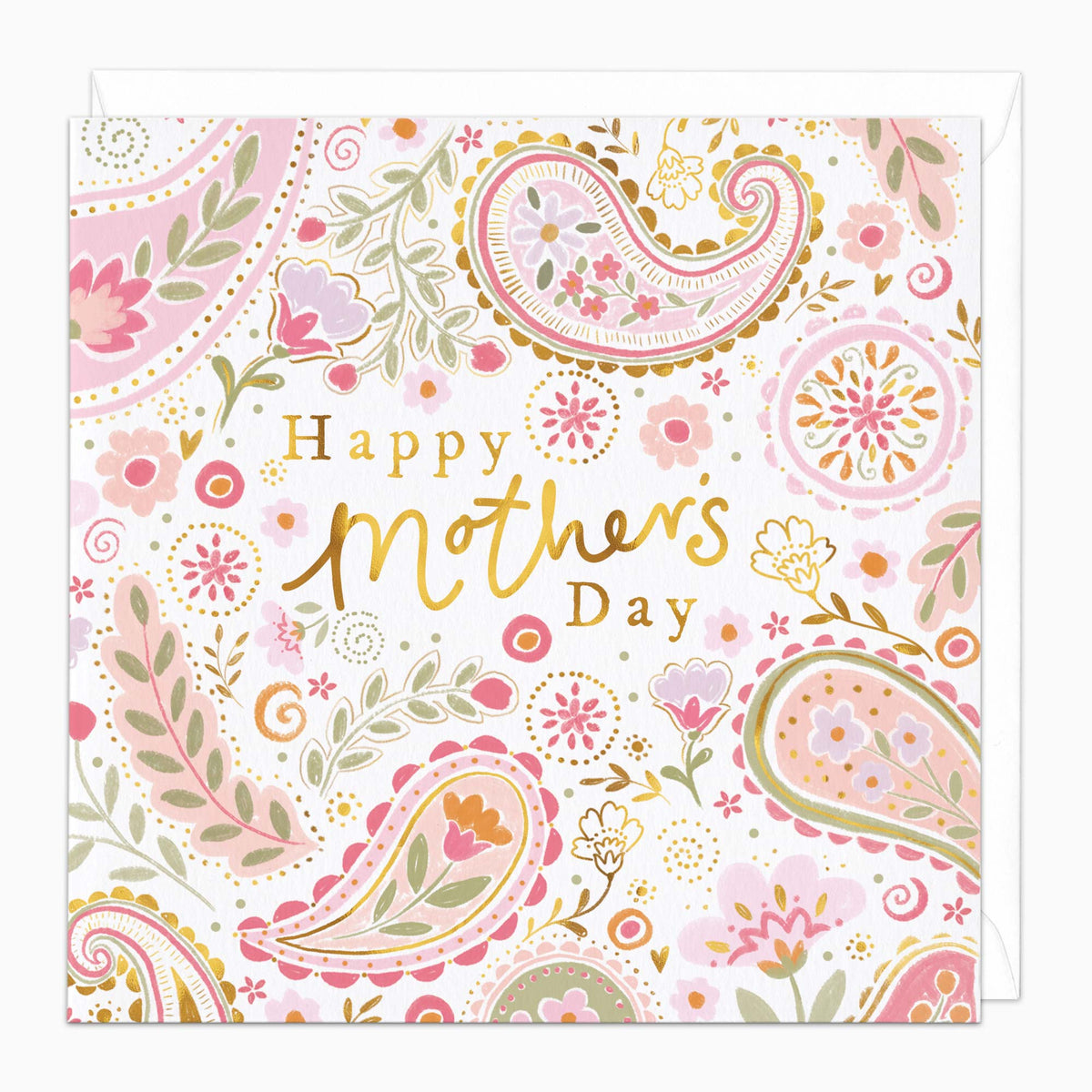 H590 - Paisley Pink Mother's Day Card