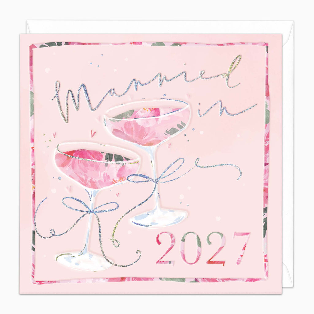 H592 - Floral Coupes Married in 2027 Card