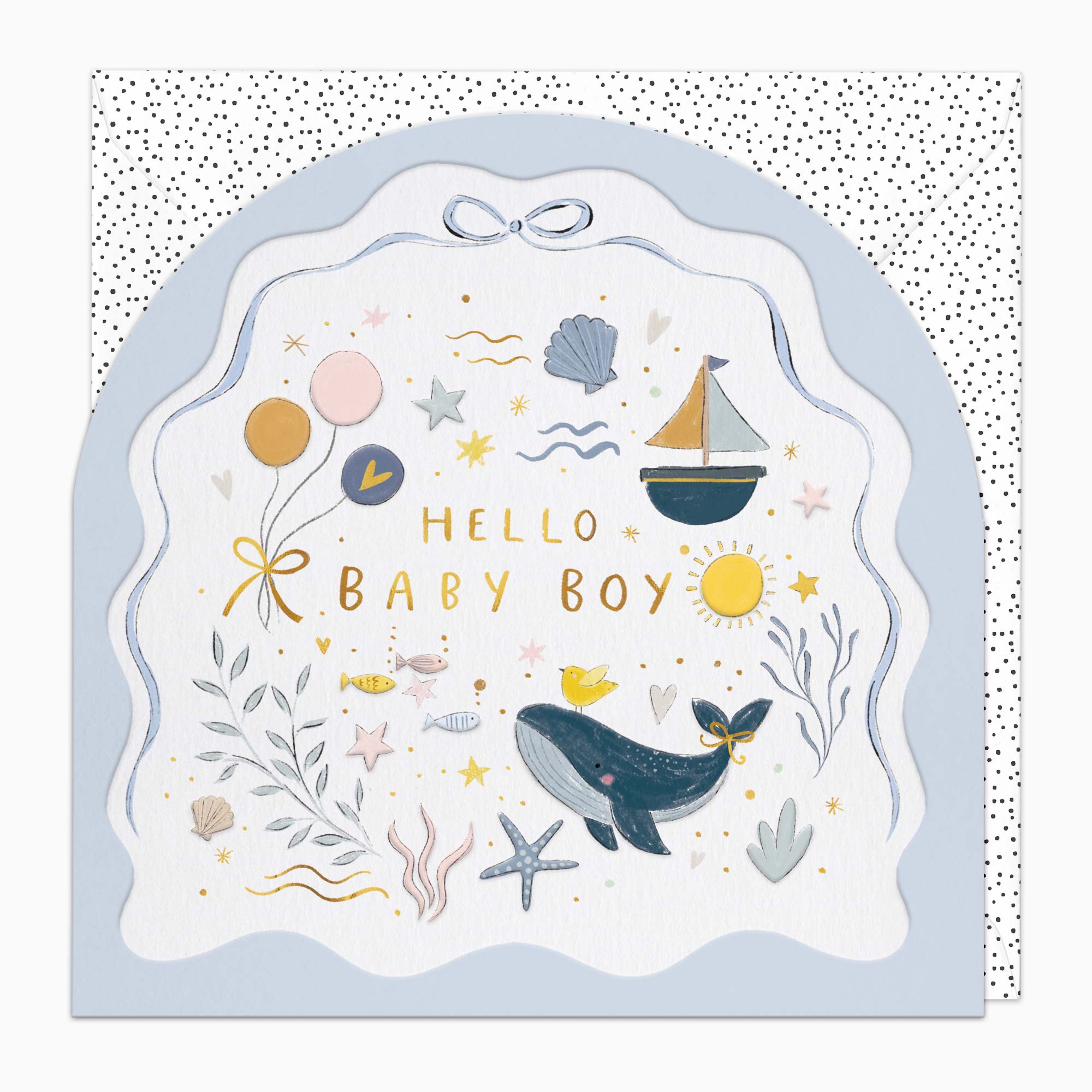 H601 - Seaside Baby Boy Card