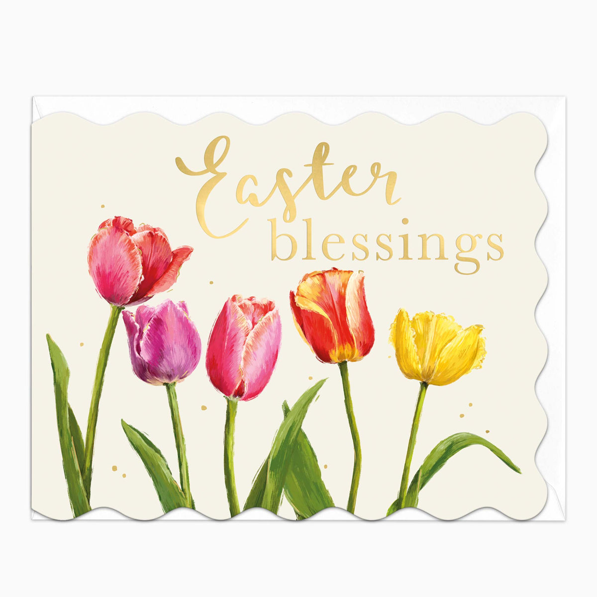 H604 - Painted Tulips Easter Card