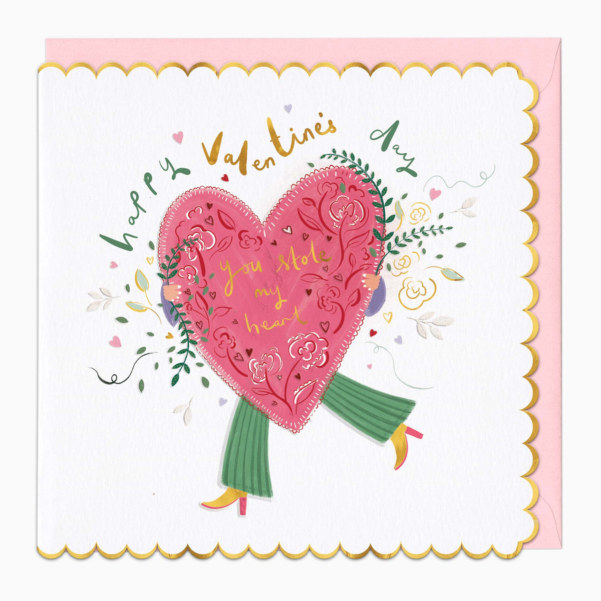 H614 - You Stole My Heart Valentine's Card