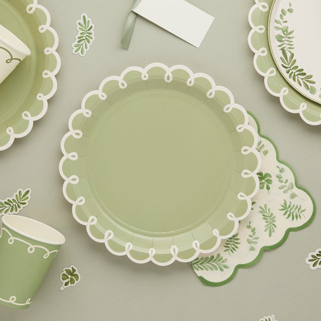 HBBP103 - Botanical Paper Plates 8 Pack