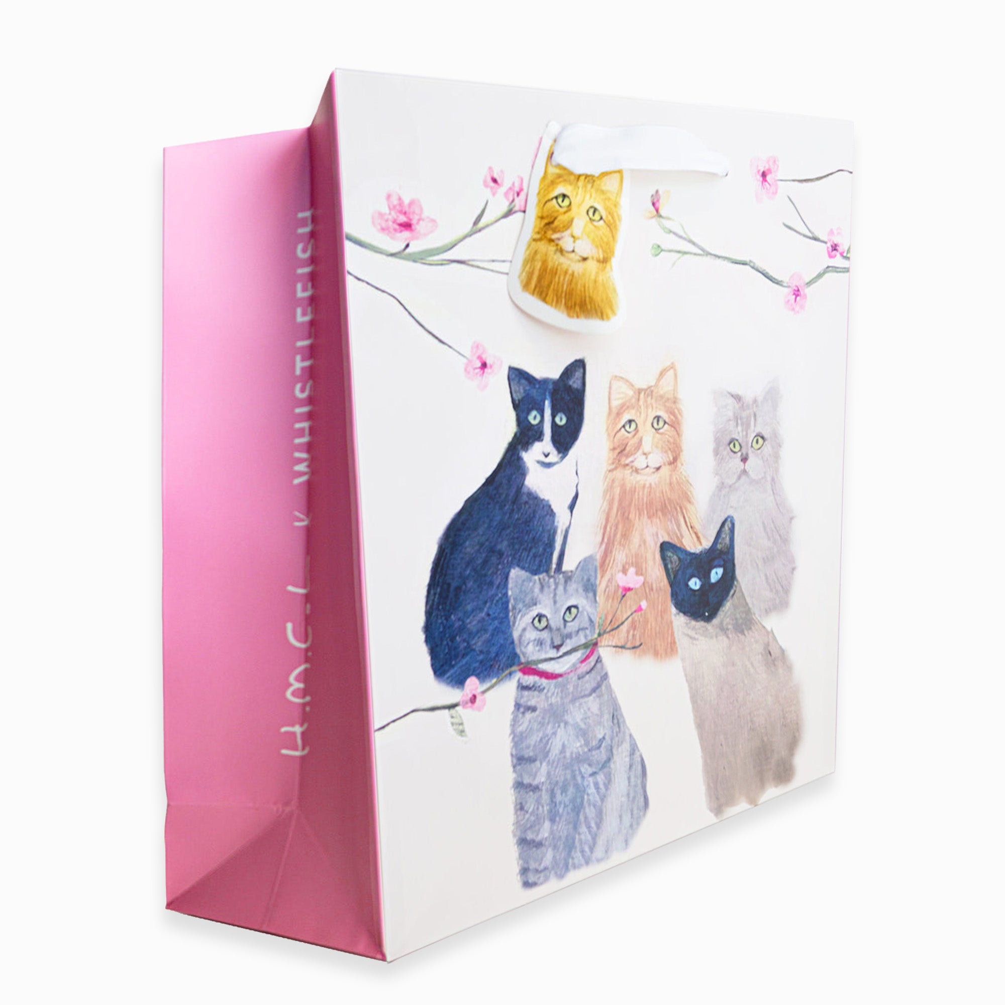 Gift Bag-HC03LB - Cats Large Gift Bag-Hannah Cole