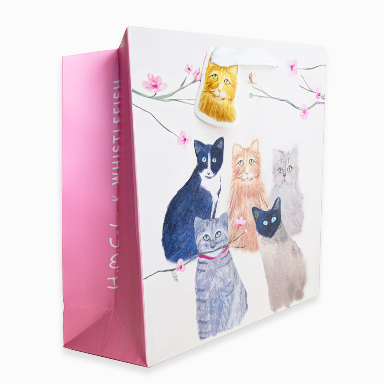 Gift Bag-HC03LB - Cats Large Gift Bag-Hannah Cole