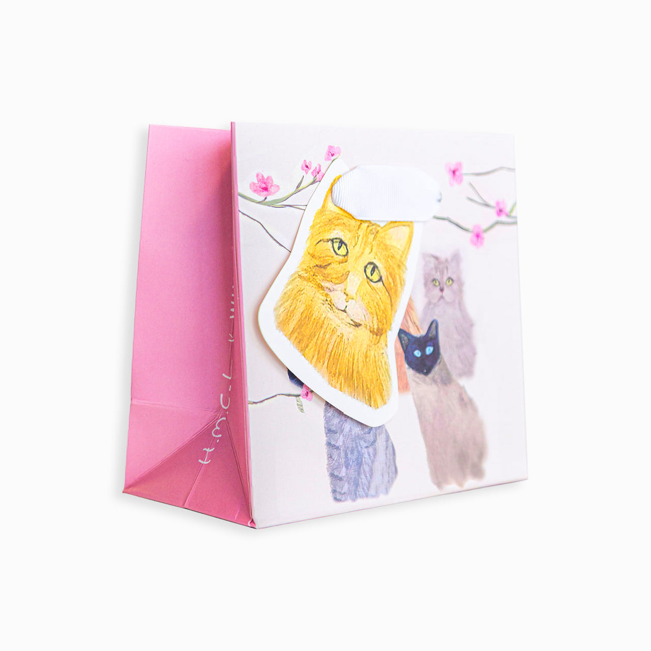 Gift Bag-HC03SB - Cats Small Gift Bag-Hannah Cole
