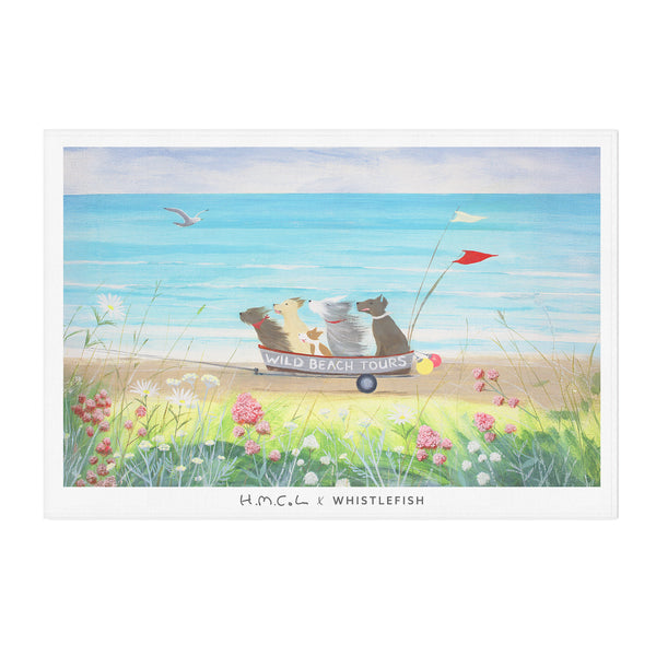 HC22TT - Wild Beach Tours Tea Towel