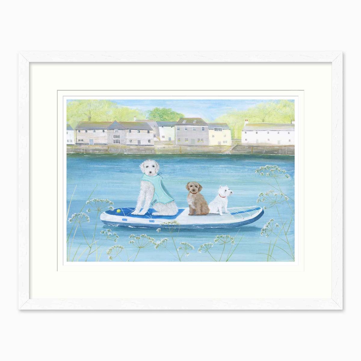 HC377F - Paddleboarding Framed Print