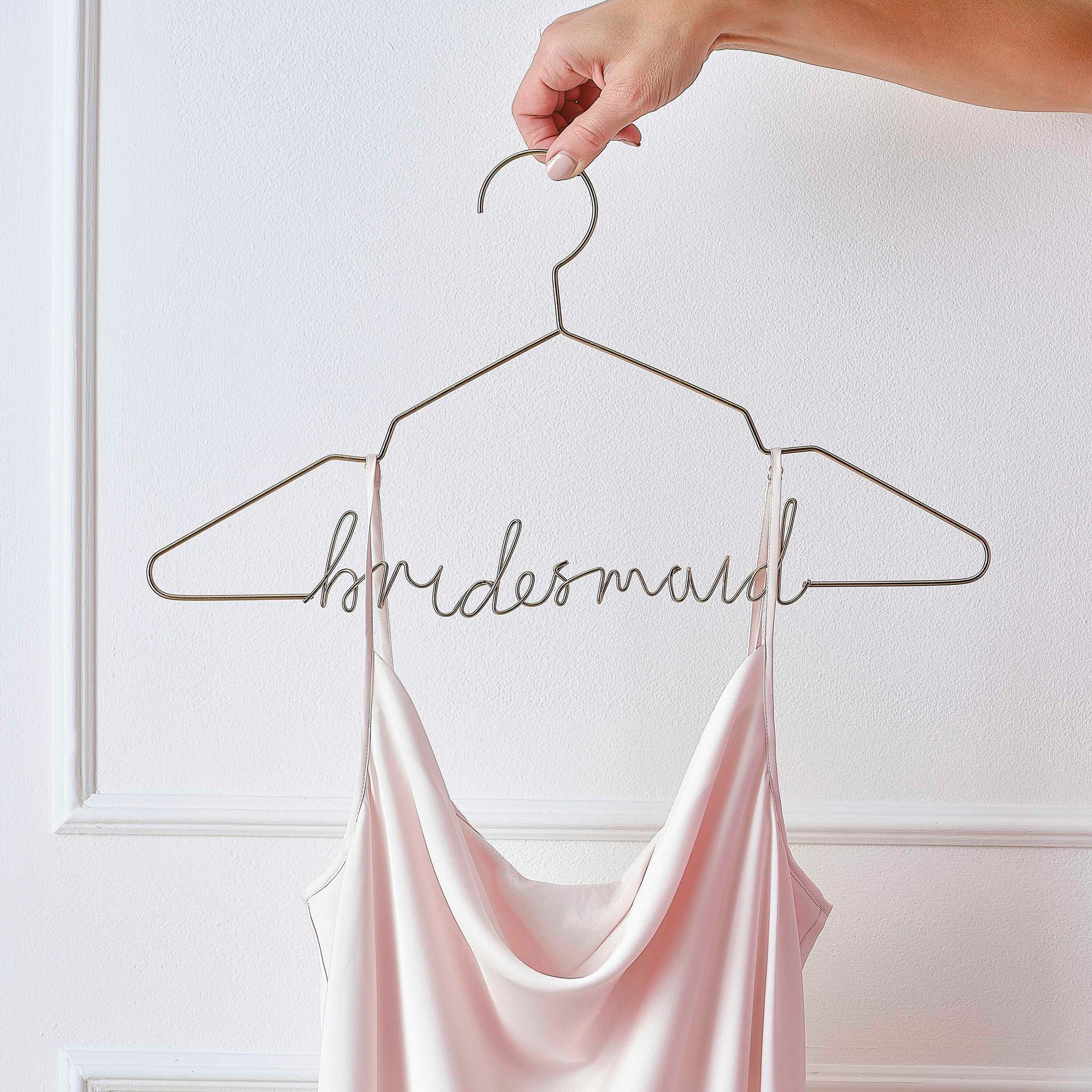 Hanger - ML-136 - Gold Metal Bridesmaid Hanger - Gold Metal Bridesmaid Hanger - Whistlefish