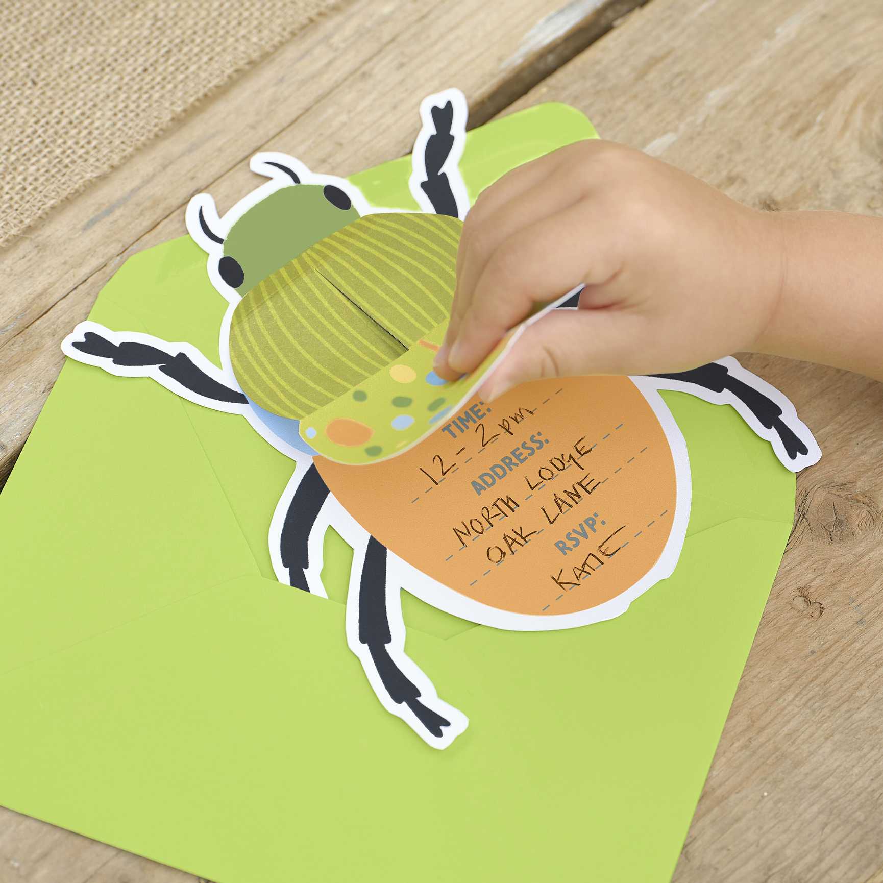 Invitations - BUG-121 - Pop Up Bug Party Invitations - Pop Up Bug Party Invitations - Whistlefish