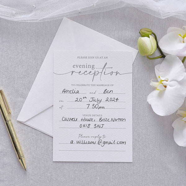 Invitations - ML-132 - Evening Wedding Reception Invitations - Evening Wedding Reception Invitations - Whistlefish
