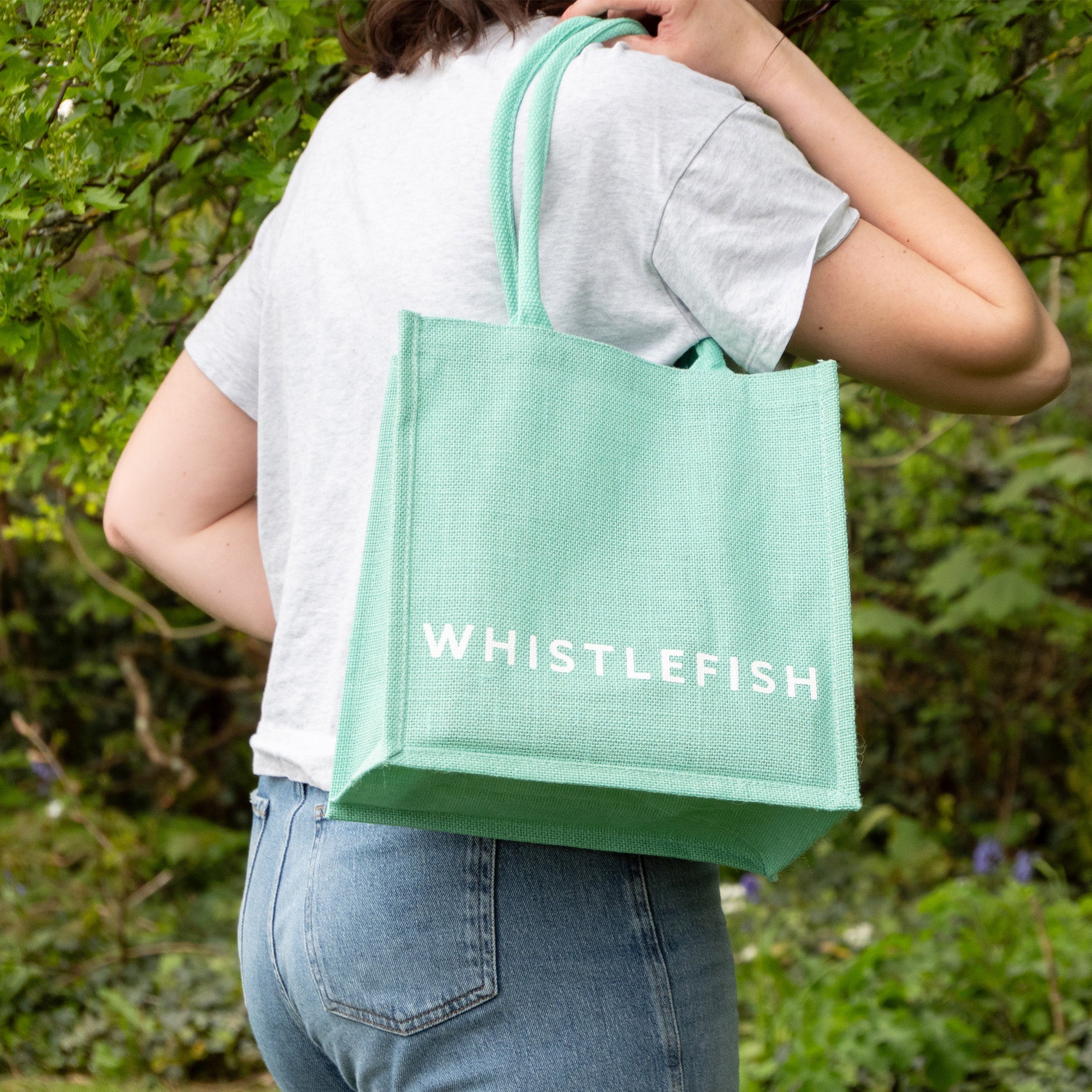 Small Jute Bag-JB219 - Glacier Small Jute Bag-Whistlefish