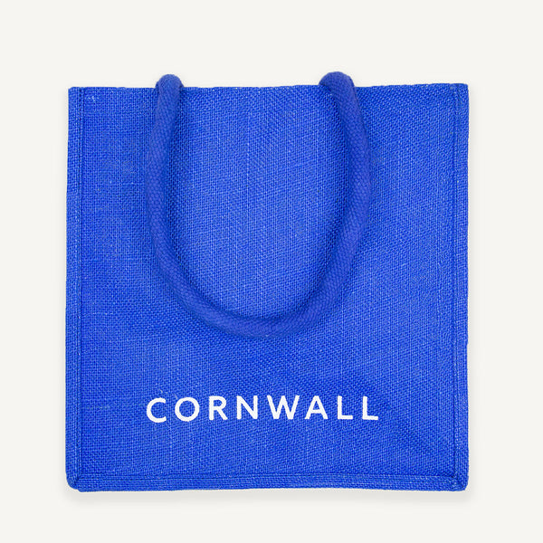 Jute Bag-JB2IN - Cornwall Jute Bag Blue-Whistlefish