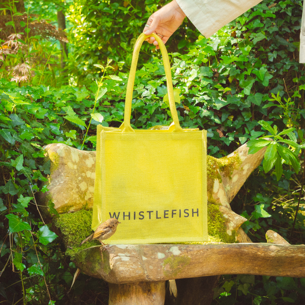 Jute Bag - JB2LE - Whistlefish Jute Bag Lemon - Lemon Jute Bag - Whistlefish